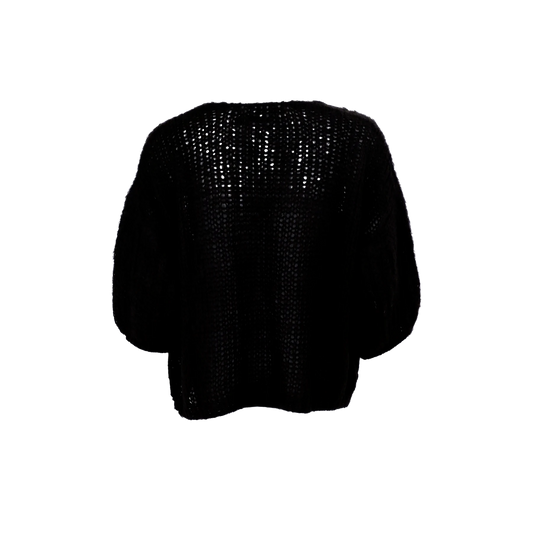 Black Colour Casey Cardigan Black