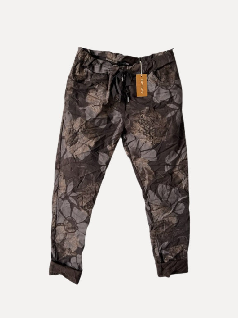 Reunion Box Pant - Golden Flower Espresso
