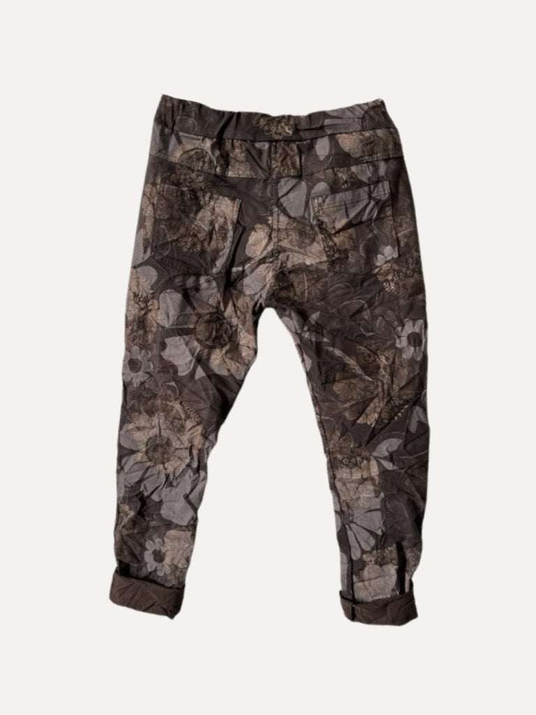 Reunion Box Pant - Golden Flower Espresso
