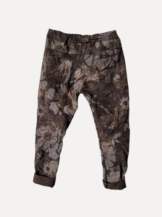 Reunion Box Pant - Golden Flower Espresso