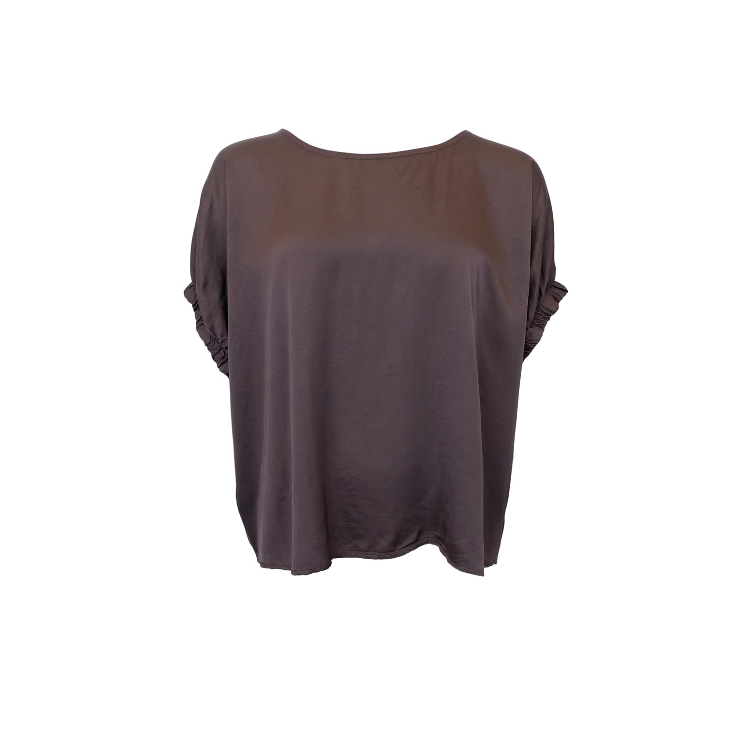 Black Colour Mabel Bluse Brown