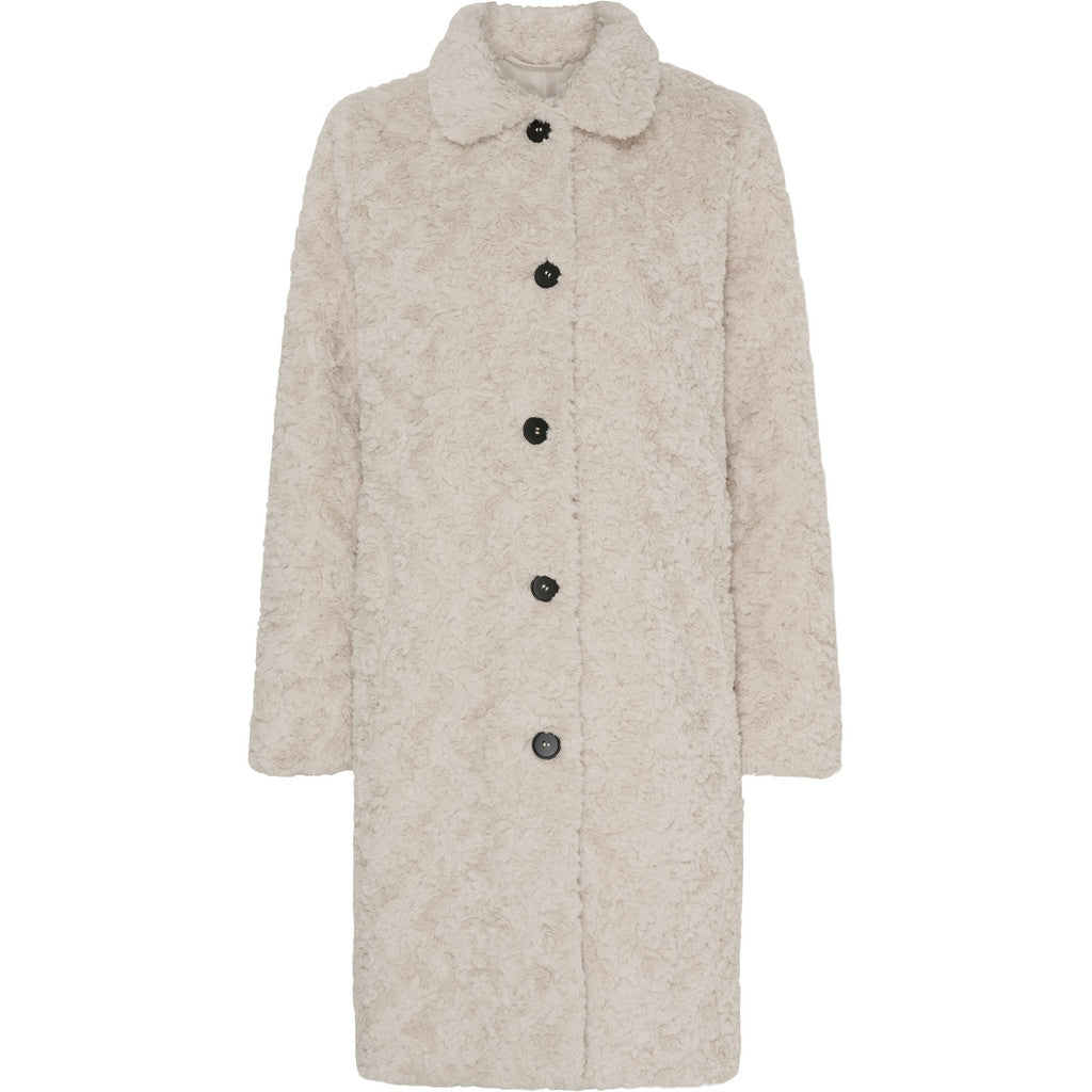 Notyz Fake Fur Kåpe Beige