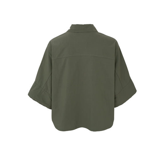 Black Colour Davina Loose Shirt Army