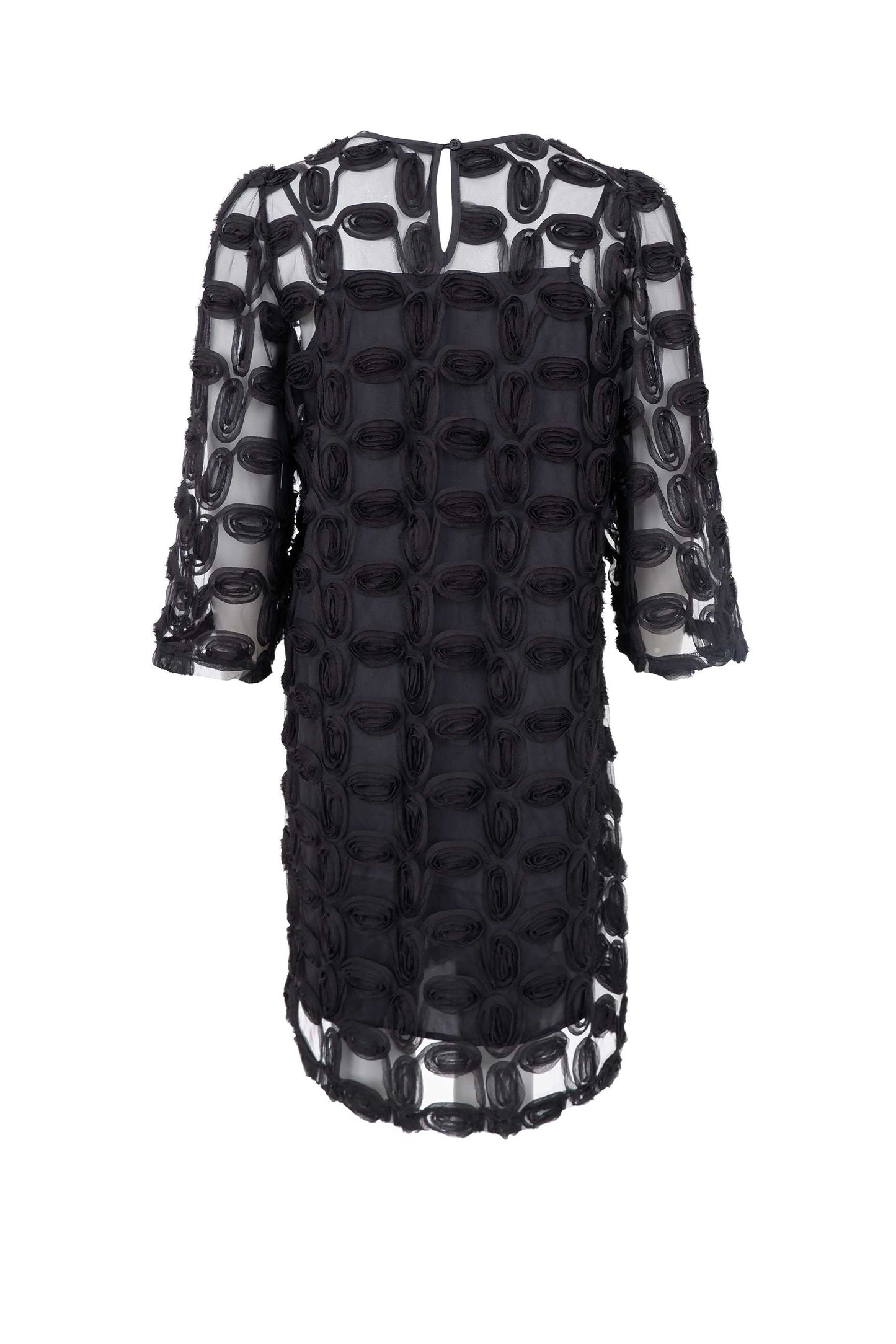 Black Colour Violet Kjole