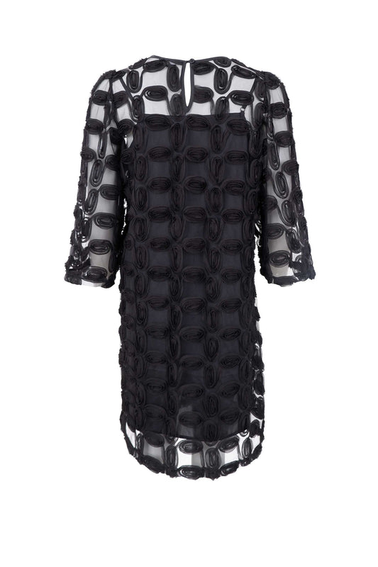 Black Colour Violet Kjole