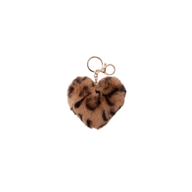 Black Colour Nøkkel ring Heart