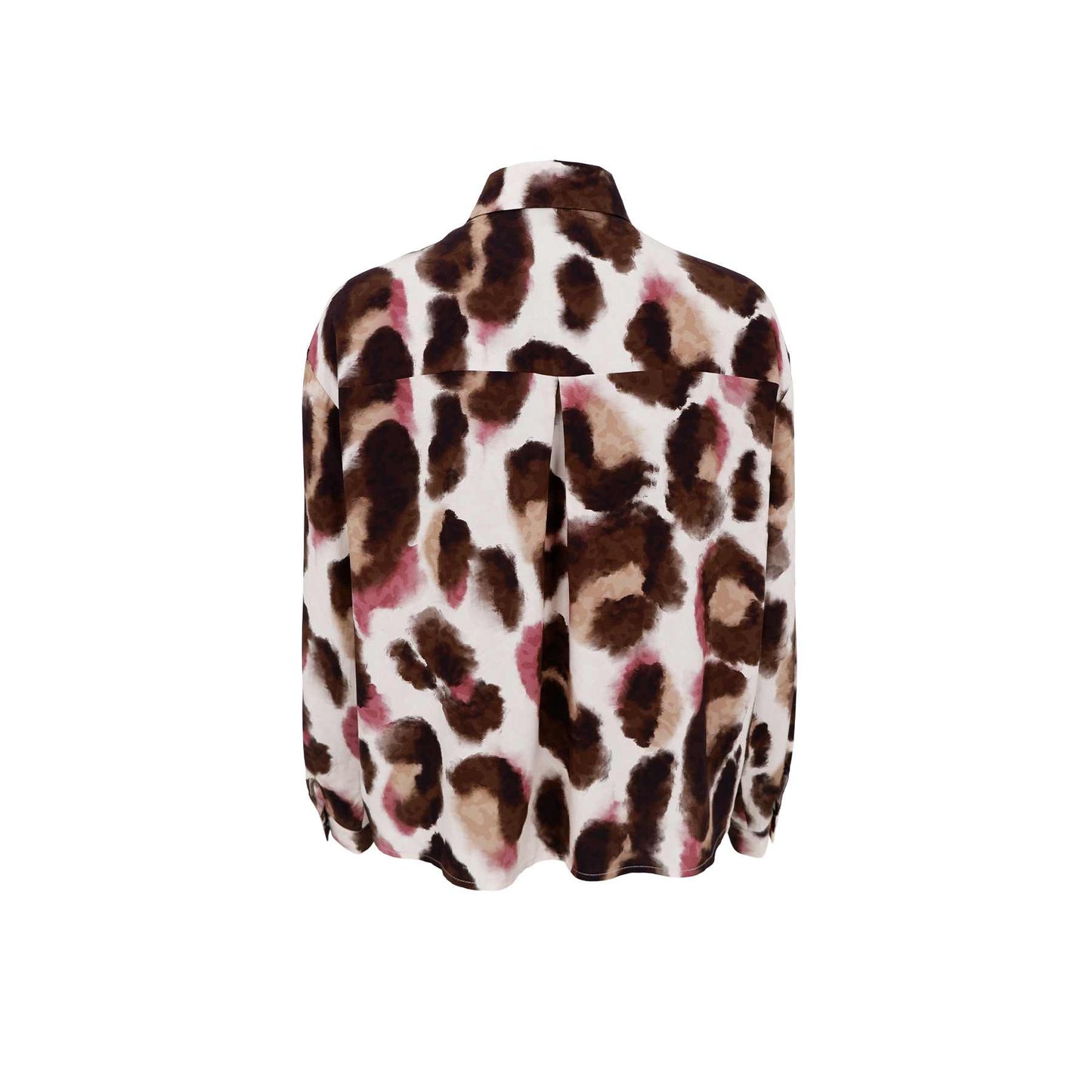 Black Colour Elisa Shirt - Brown/Rose