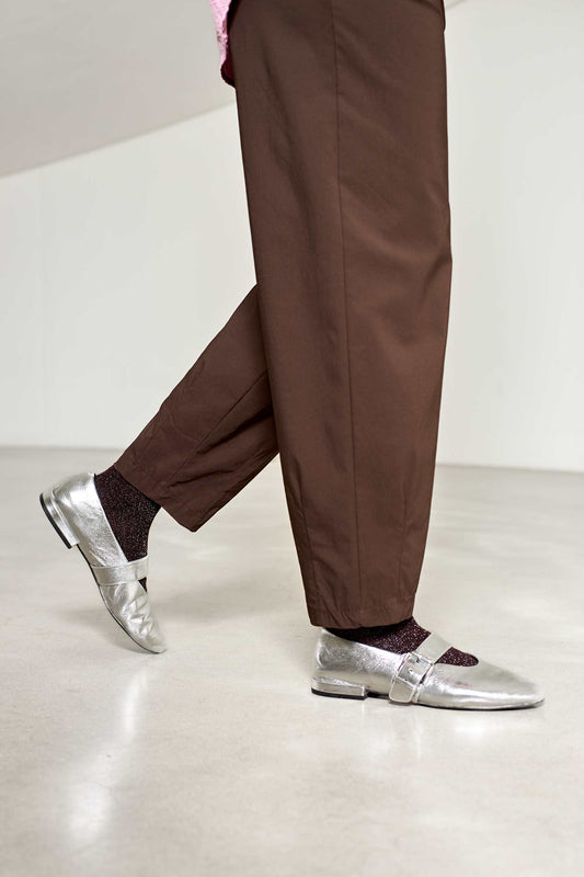 Black Colour Beate Barrel Pant Brun
