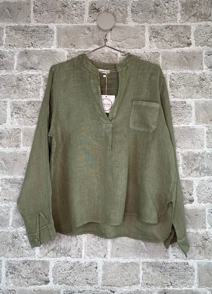 Cabana Living Glente Linbluse Flere Farger