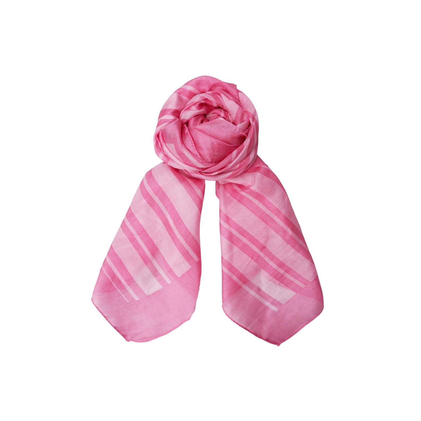 Black Colour Kaisa Silkeskjerf Pink