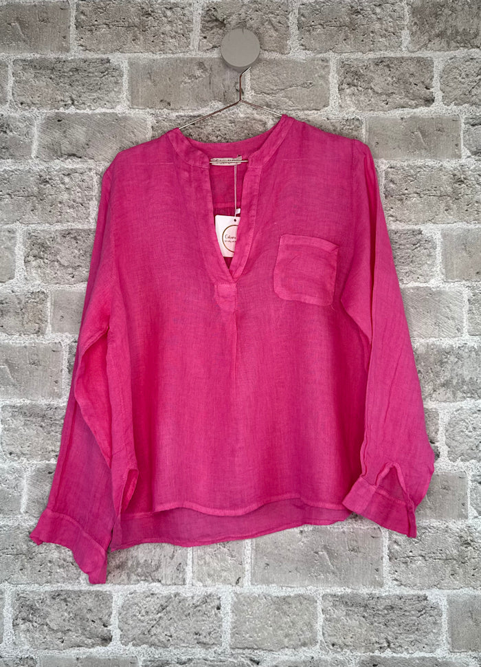 Cabana Living Glente Linbluse Flere Farger