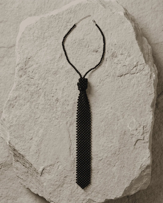 DNSKCopenhagen Lisa Neck Tie Cream Pearls Justerbar