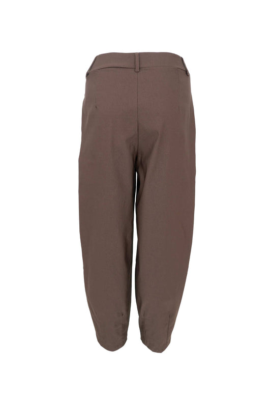 Black Colour Beverly Barrelbukse Espresso