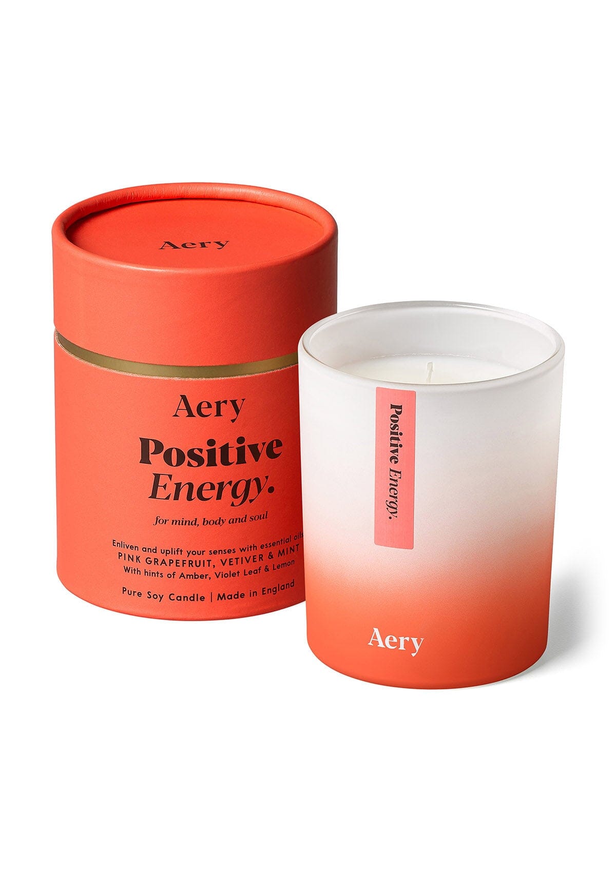 Aery Positive Energy Scented Candle - Oransje