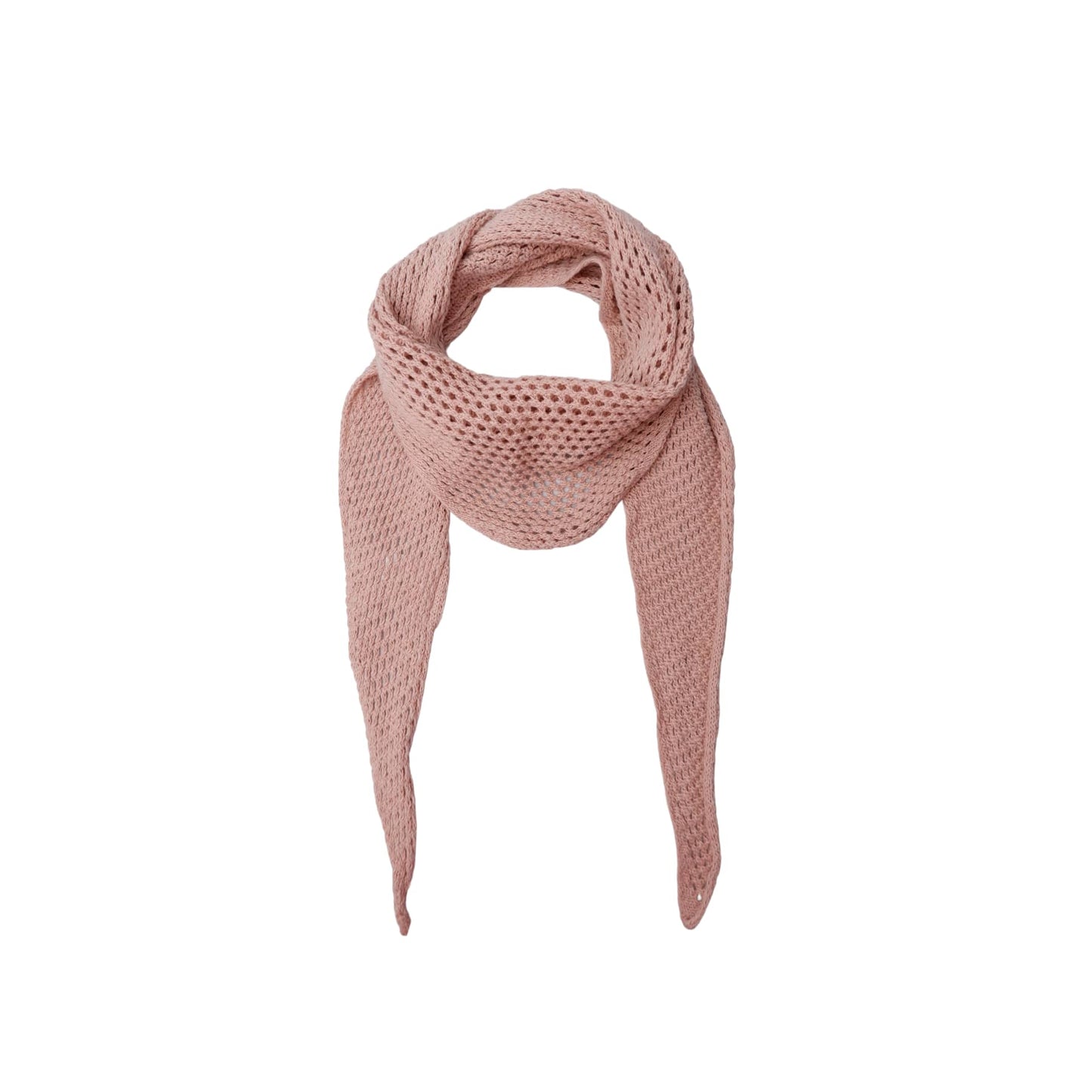 Black Colour Gale Knitted Cotton Scarf Rose