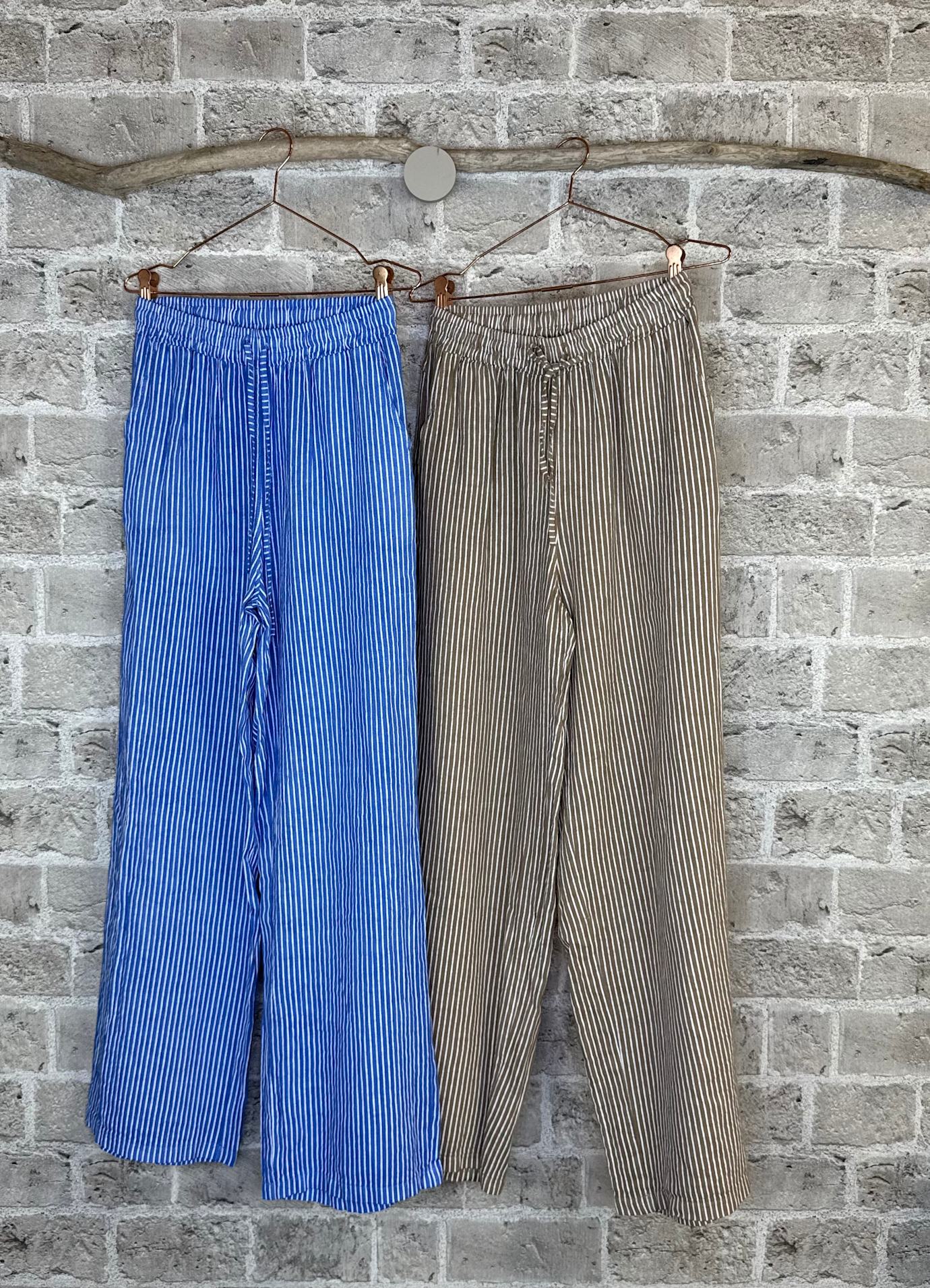 Cabana Living Facet Lin Bukse 2110 - Latte Striper