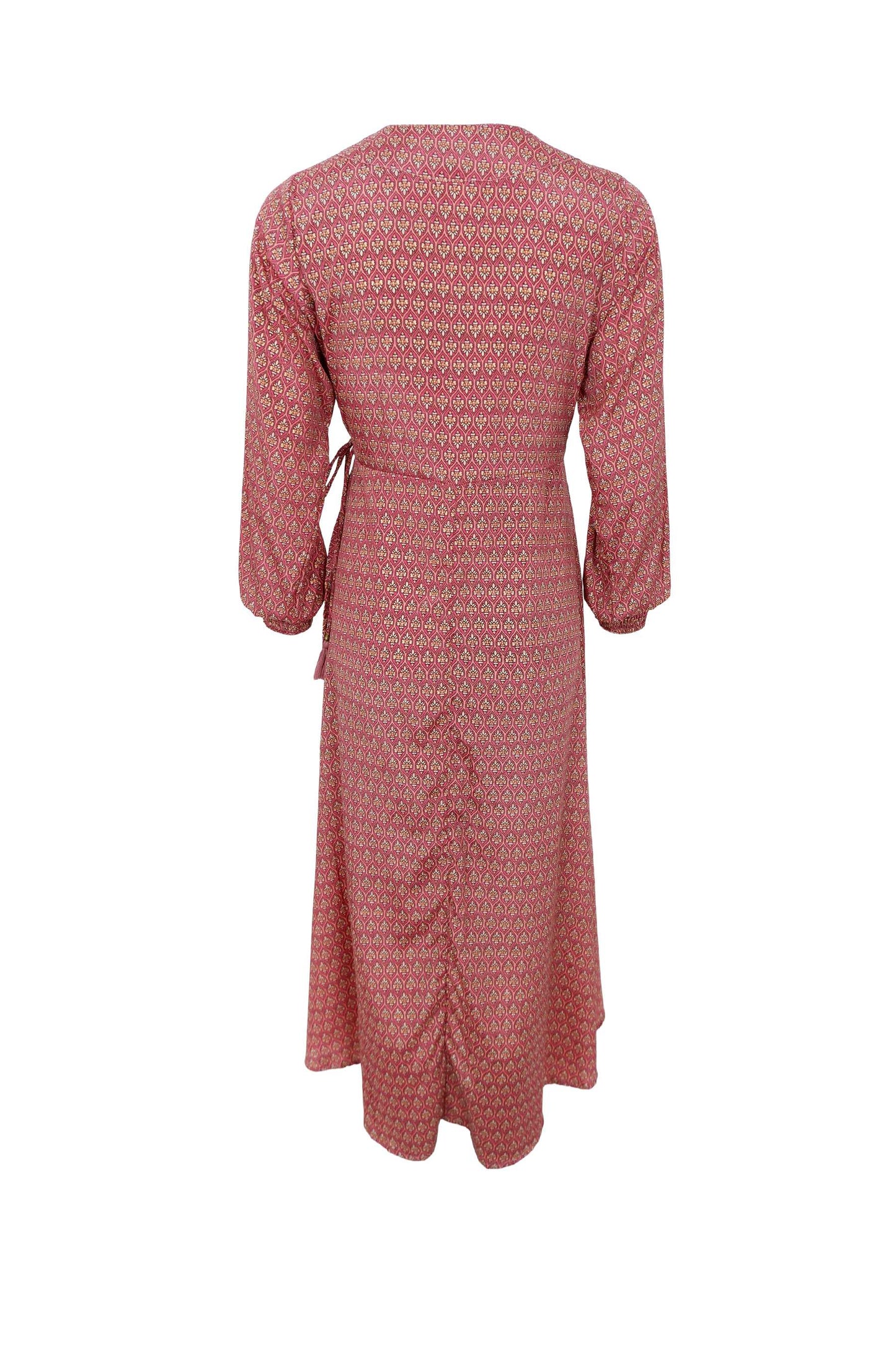 Black Colour Luna Wrap Dress Berry