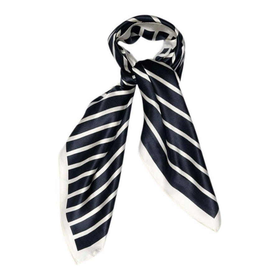 SneakyFox Lines Silkeskjerf, Navy
