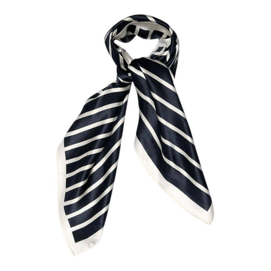 SneakyFox Lines Silkeskjerf, Navy