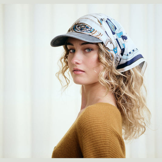 SneakyFox Lyla Silkeskjerf, Navy