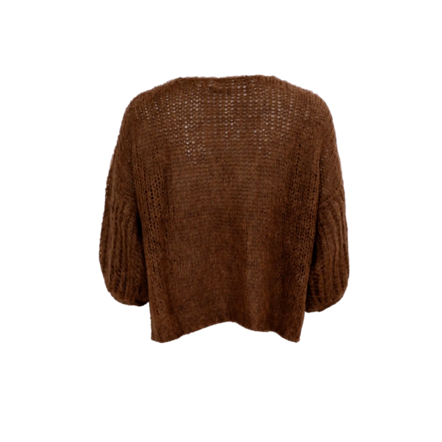 Black Colour Casey Cardigan Coffee