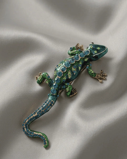 DNSKCopenhagen Salamander Brosje Grønn