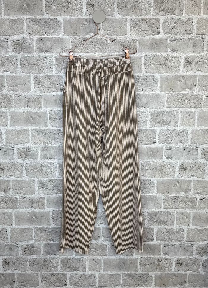 Cabana Living Facet Lin Bukse 2110 - Latte Striper