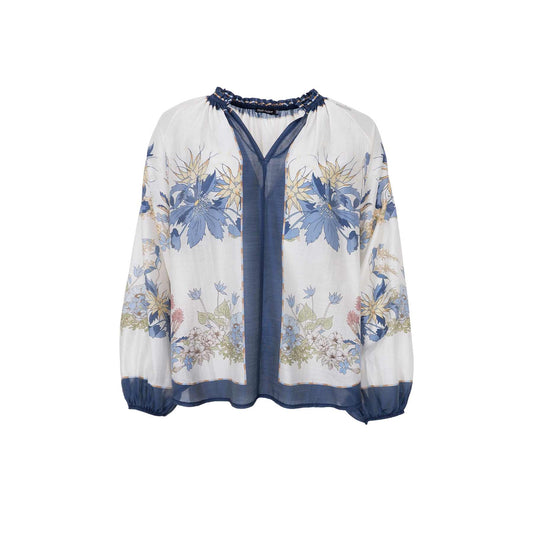 Black Colour Belis Blouse Navy