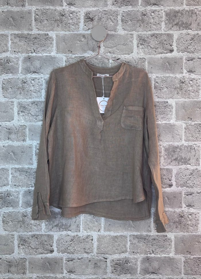 Cabana Living Glente Linbluse - Flere Farger