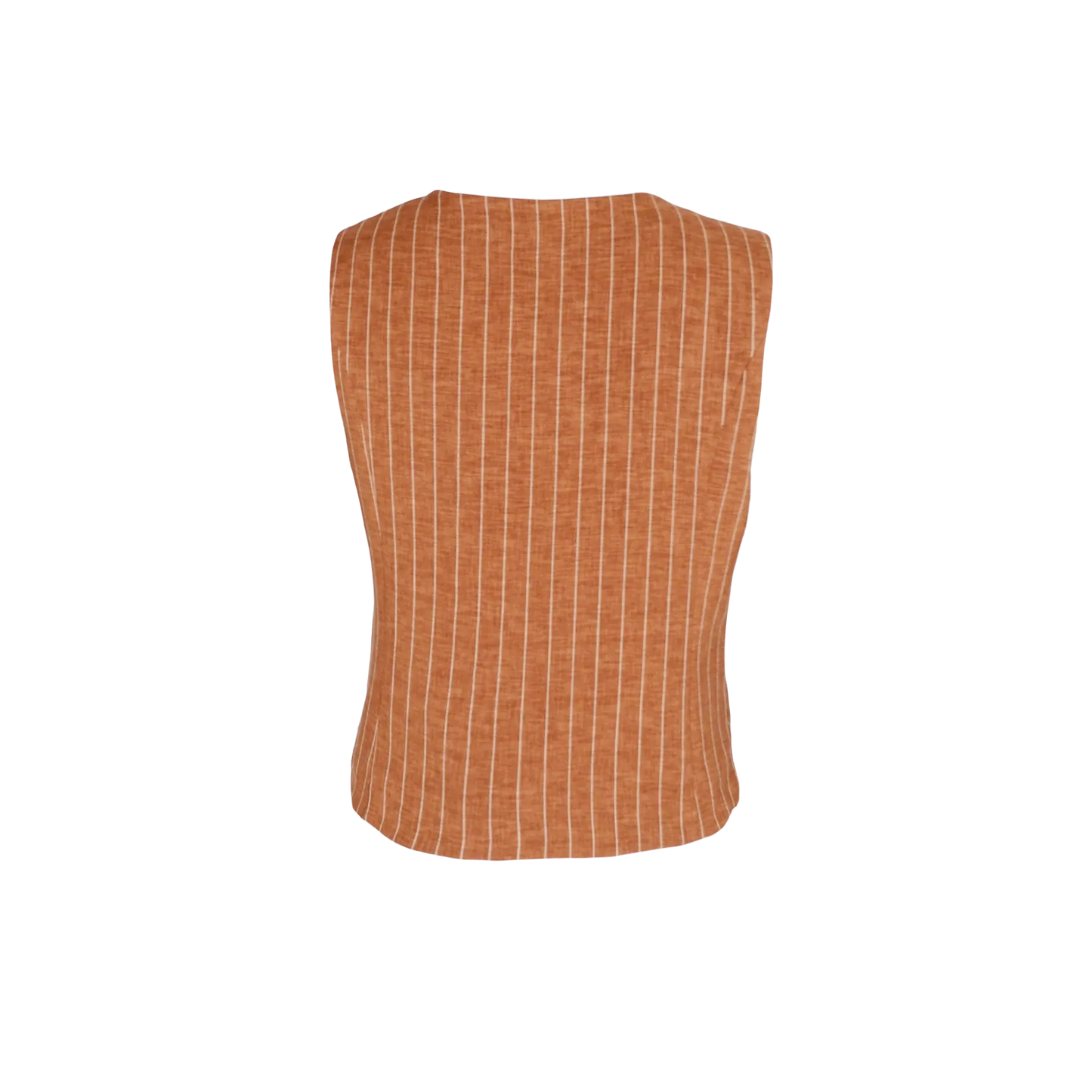 Black Colour Chicago Vest Camel Stripe