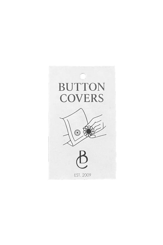 Black Colour Button Covers