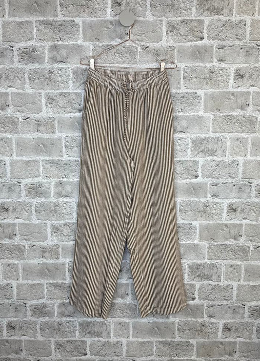 Cabana Living Facet Lin Bukse 2110 - Latte Striper