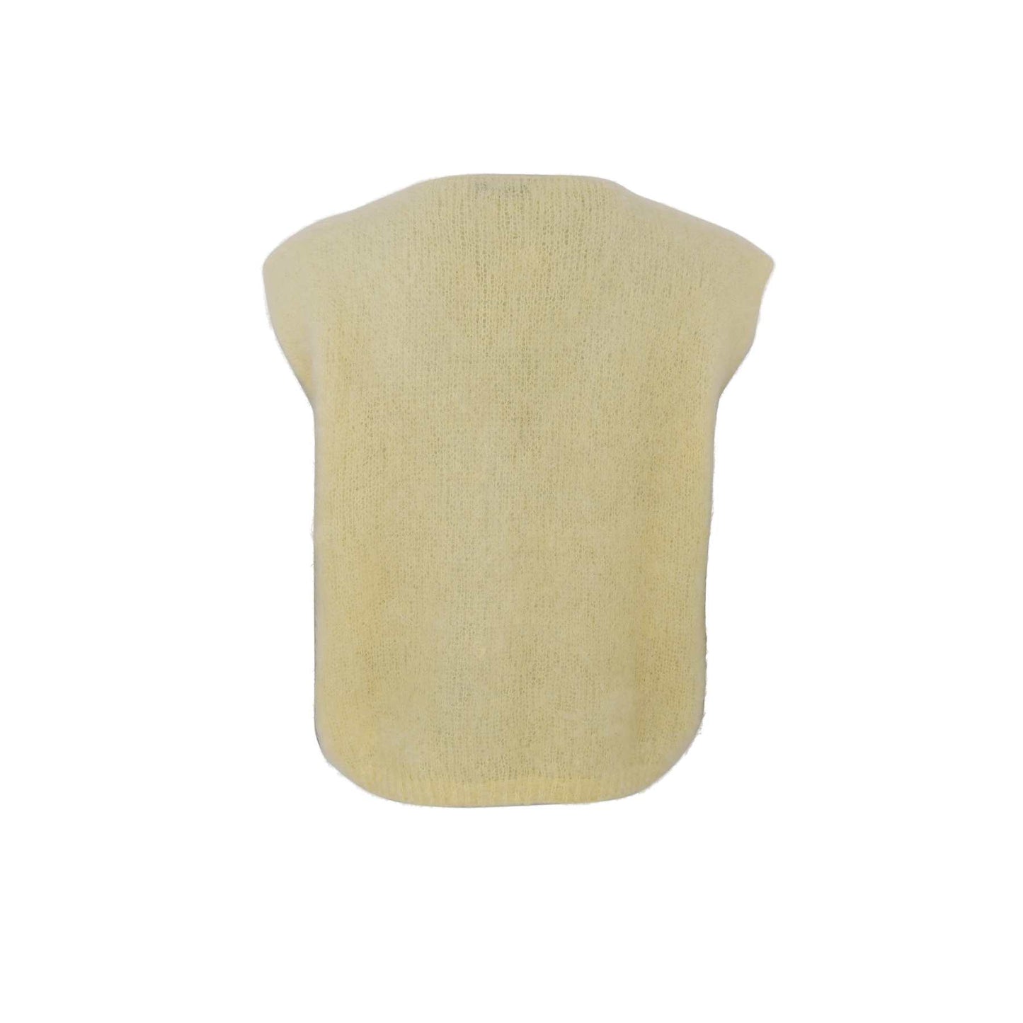 Black Colour Bjoerk Strikkevest Yellow