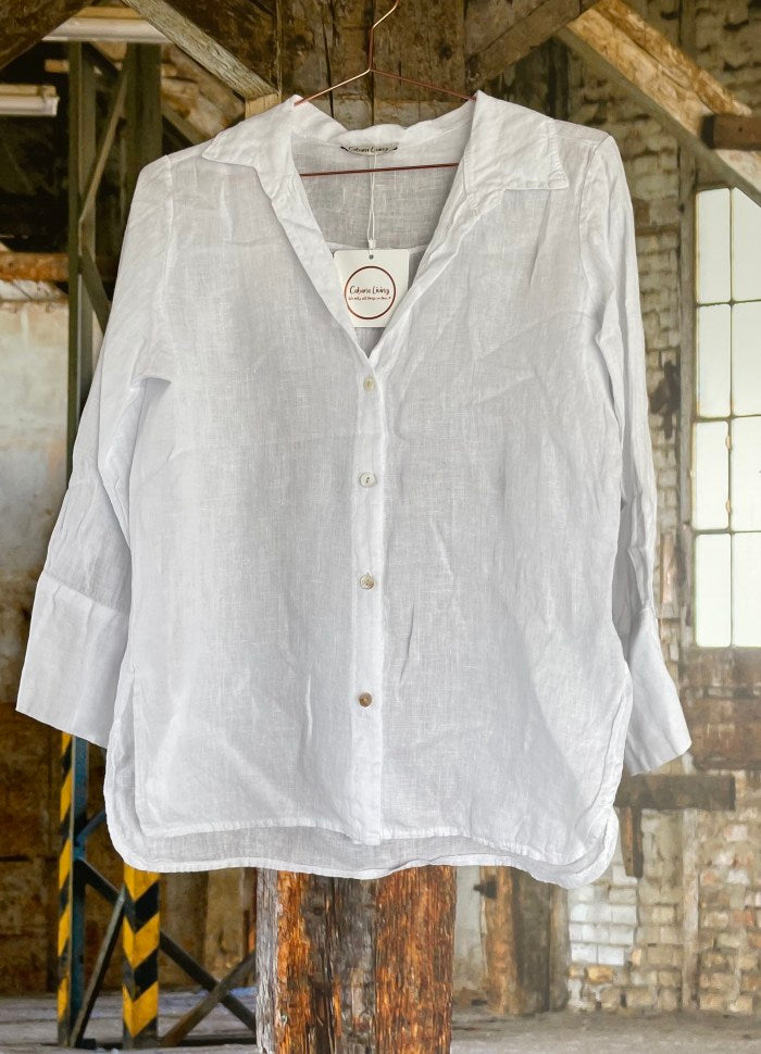 Cabana Living Hyben Linskjorte Hvit