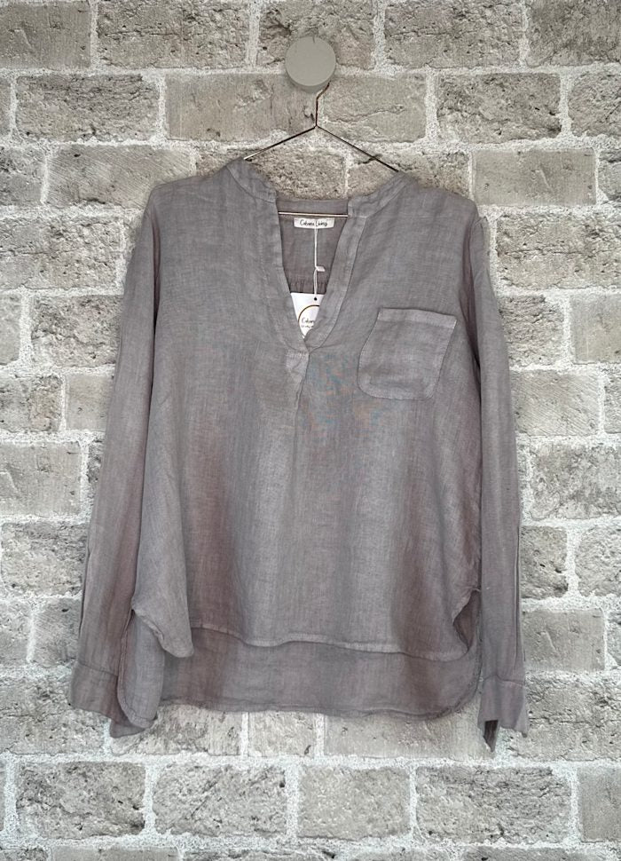 Cabana Living Glente Linbluse Flere Farger