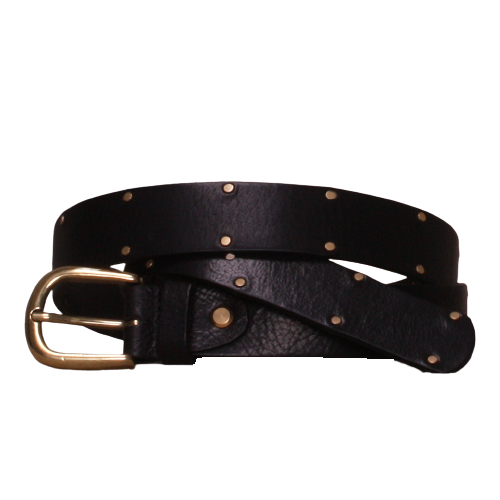 Sort Belte m/gull nagler