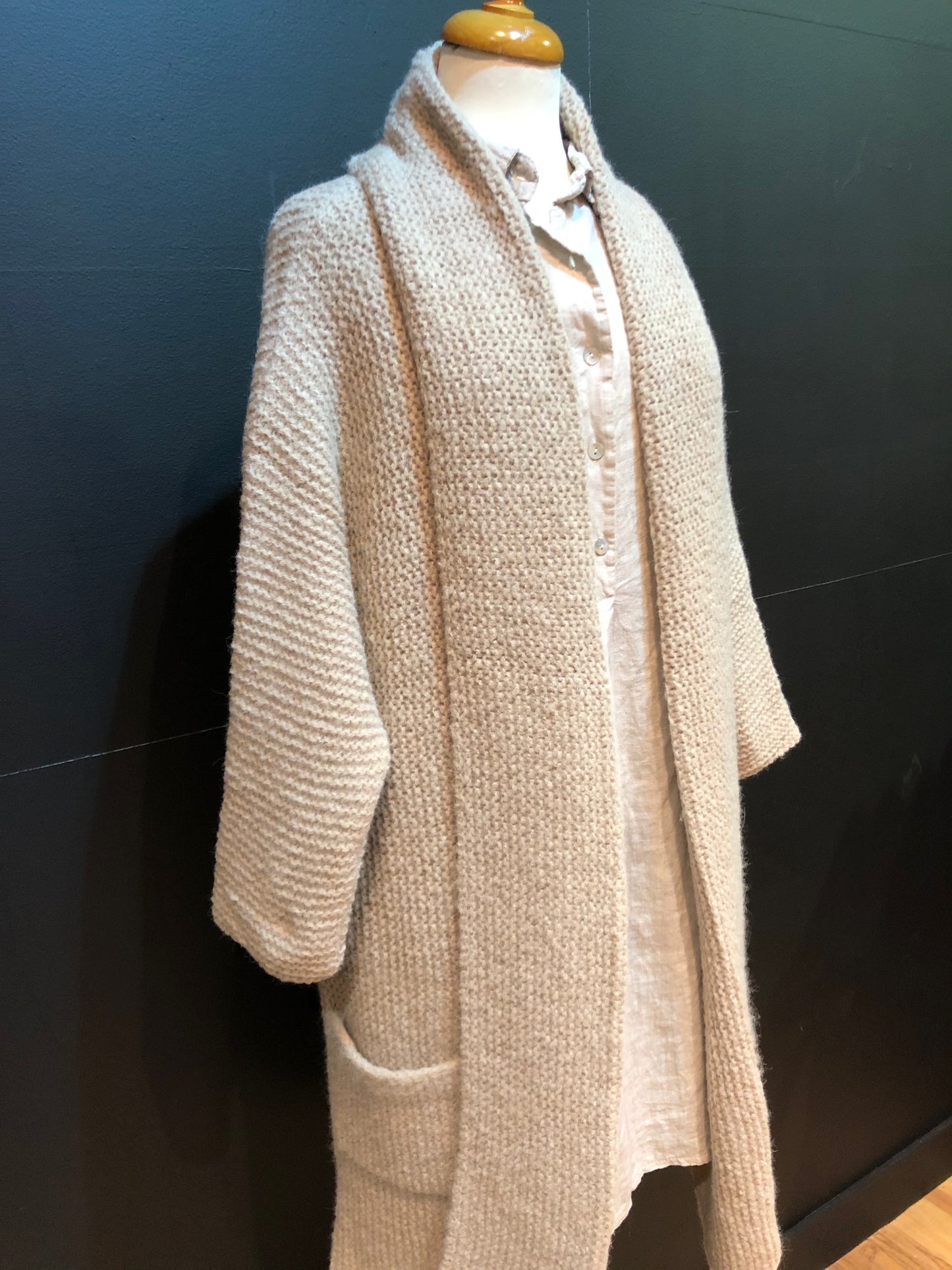 Alpaca Jakke Jona Long Sand