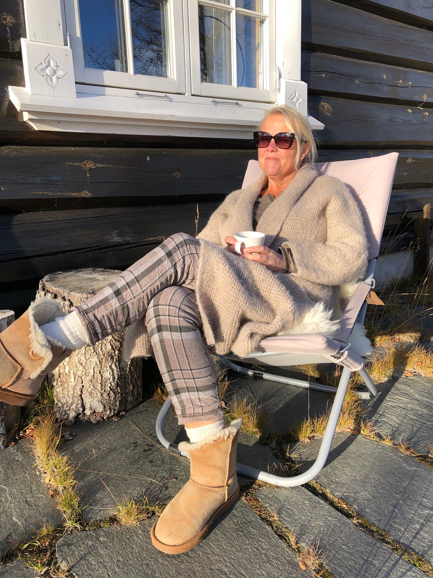 Alpaca Jakke Jona Long Sand