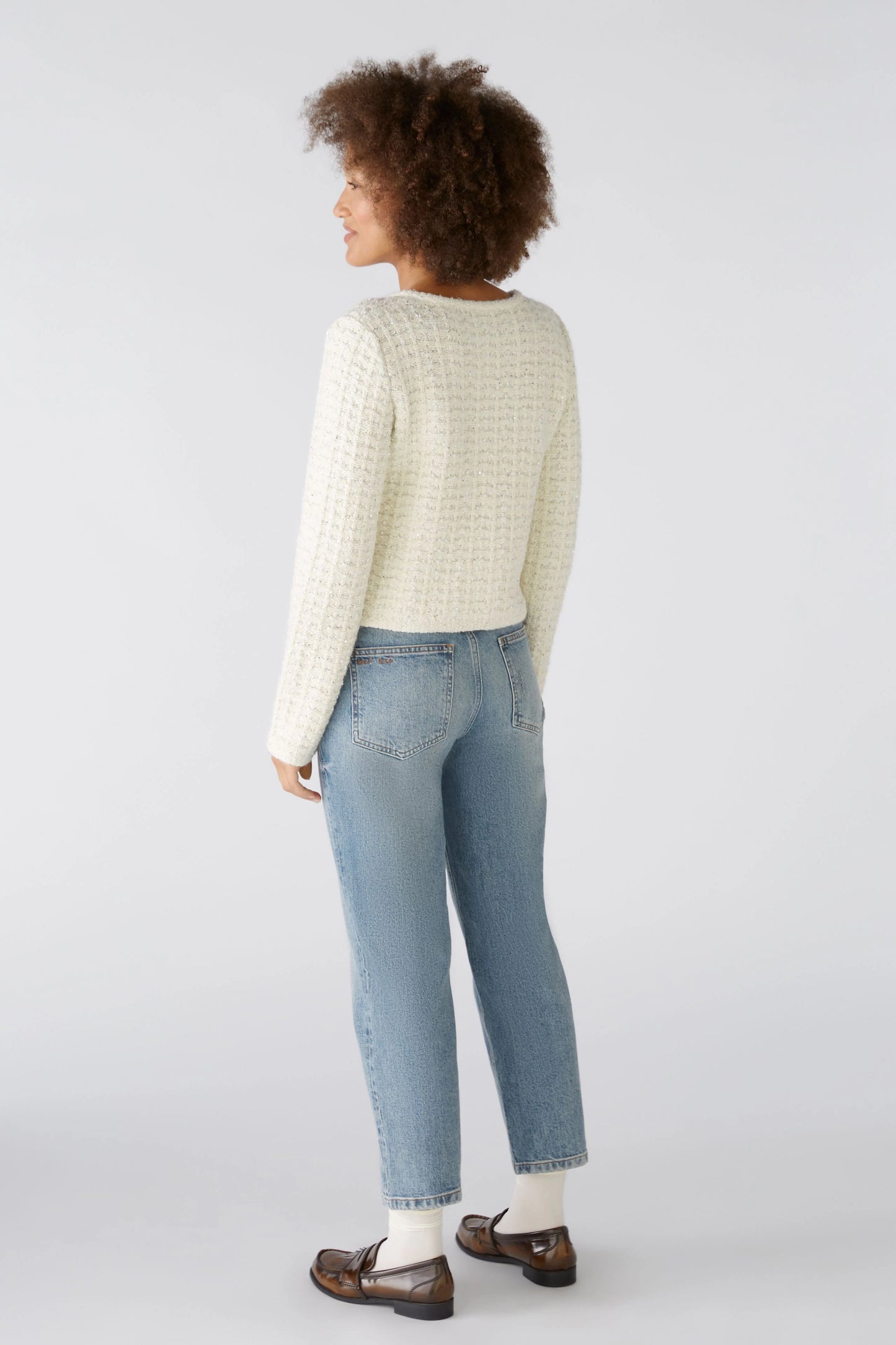 Oui Bouclé Cardigan