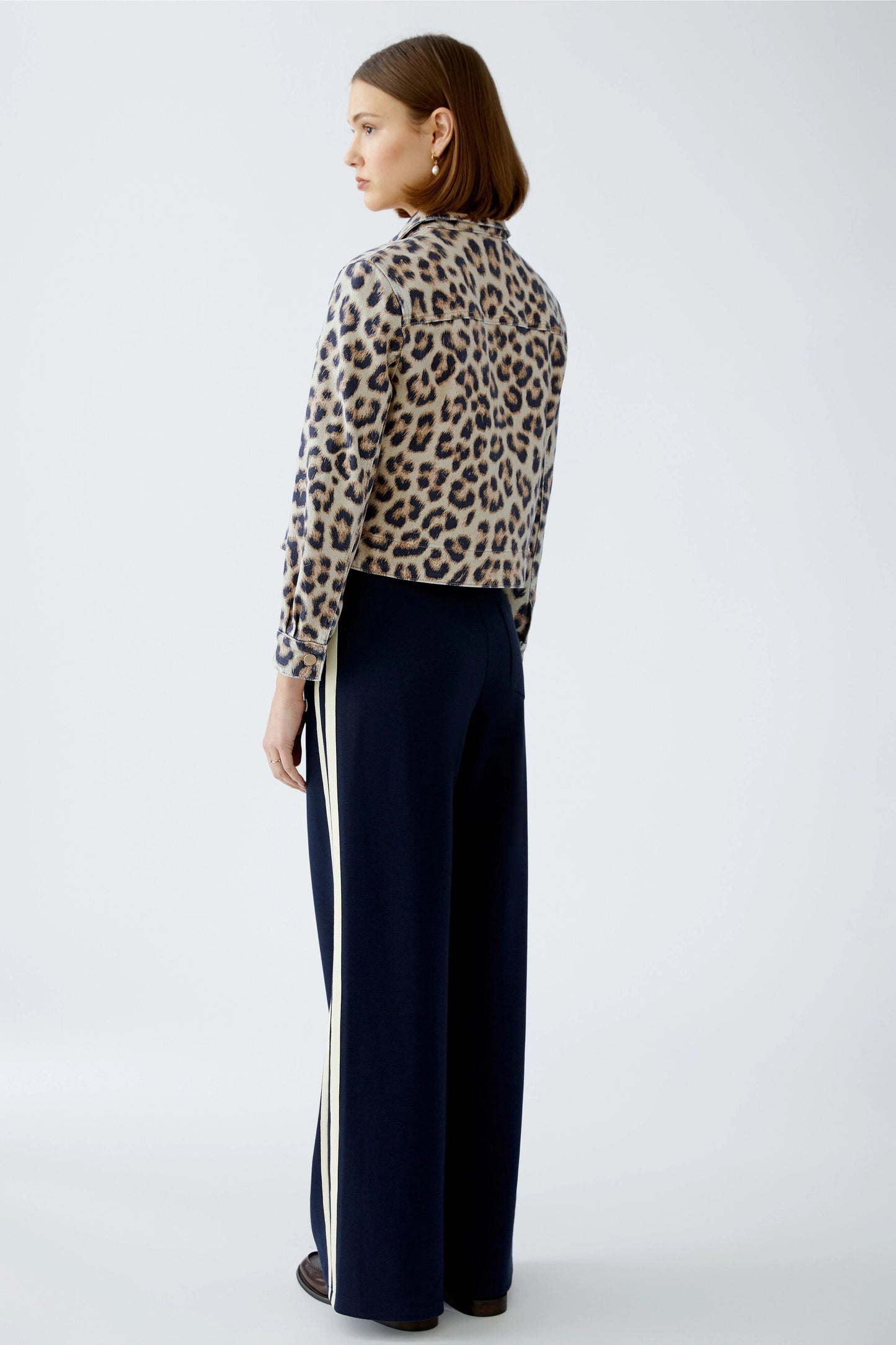 Oui Denim Leopard Jakke