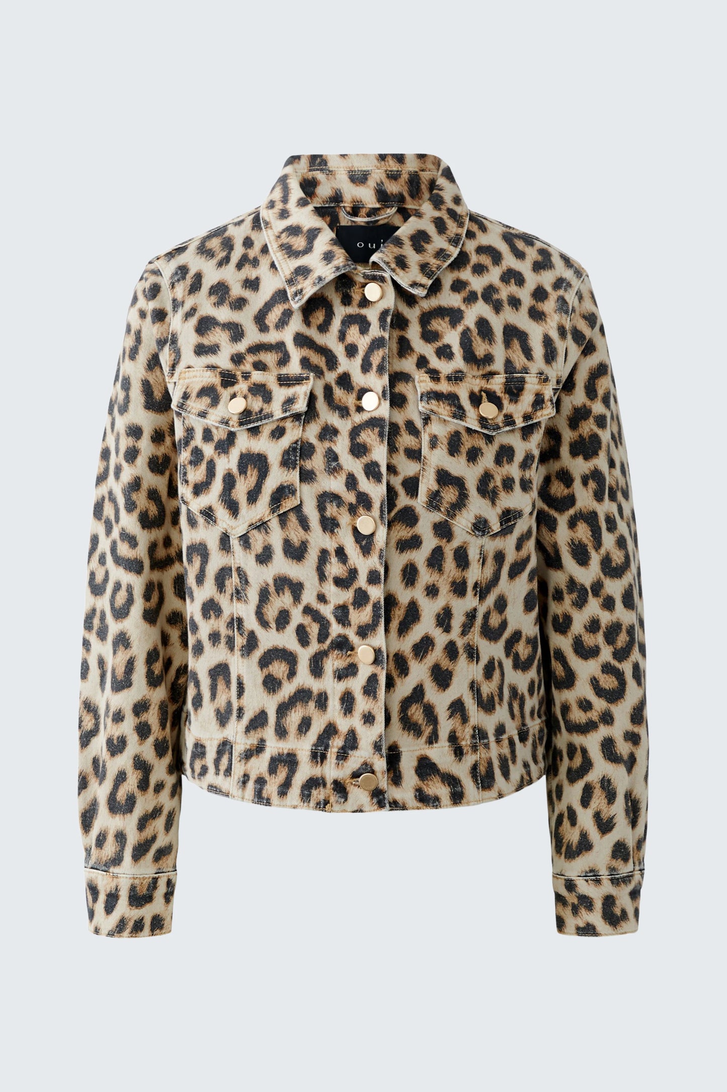 Oui Denim Leopard Jakke