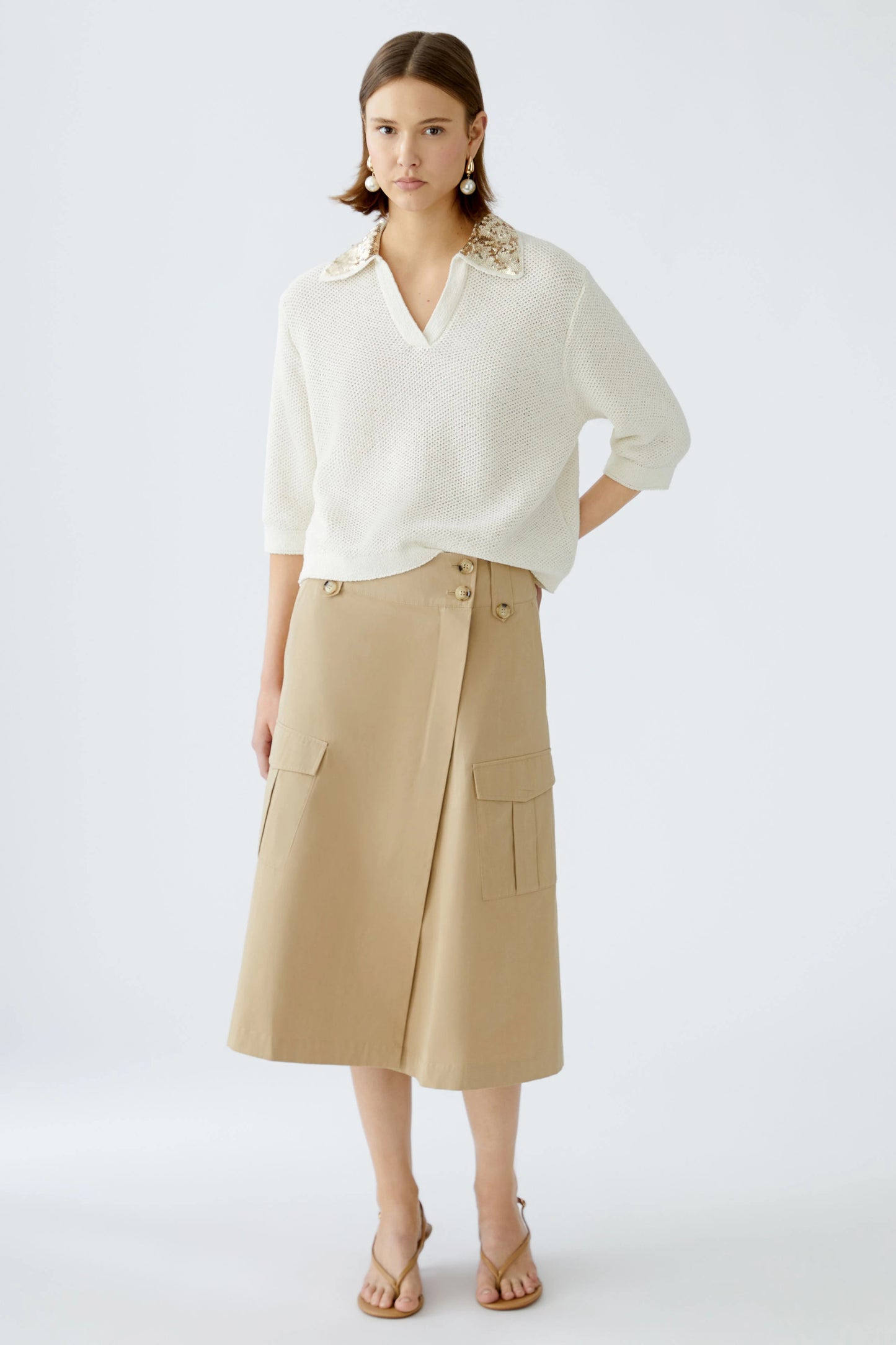 Oui Midi Skirt