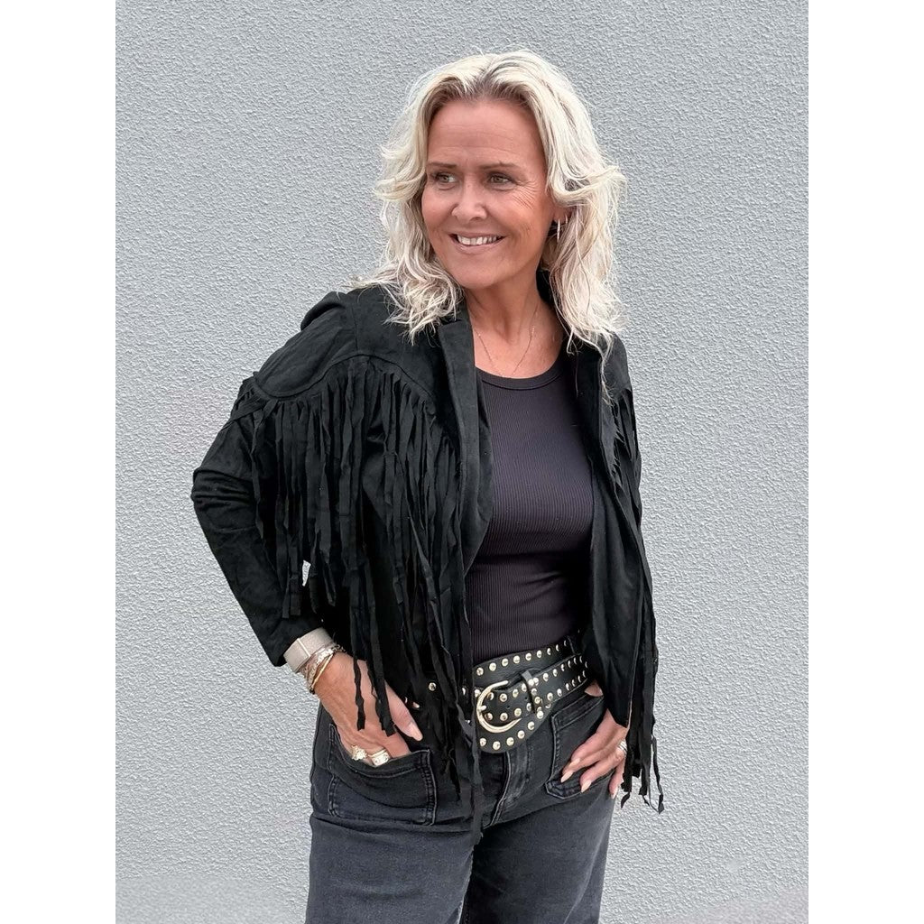 Tim&Simonsen Dolly Fringe Jacket – jakke fra Tim&Simonsen hos Den Lille Sorte