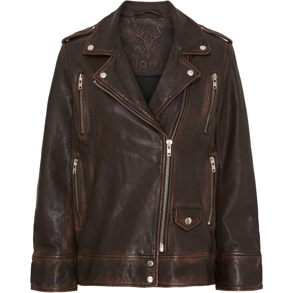 Notyz Leather Jacket Brown