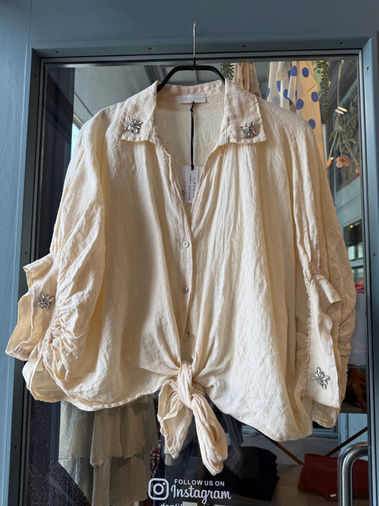 Sixtydays Bella Linbluse Beige