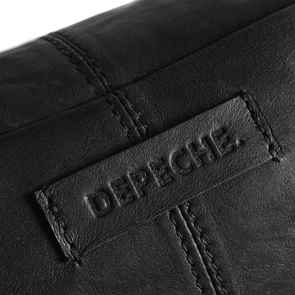 Depeche Bumbag Sort m/gull detaljer
