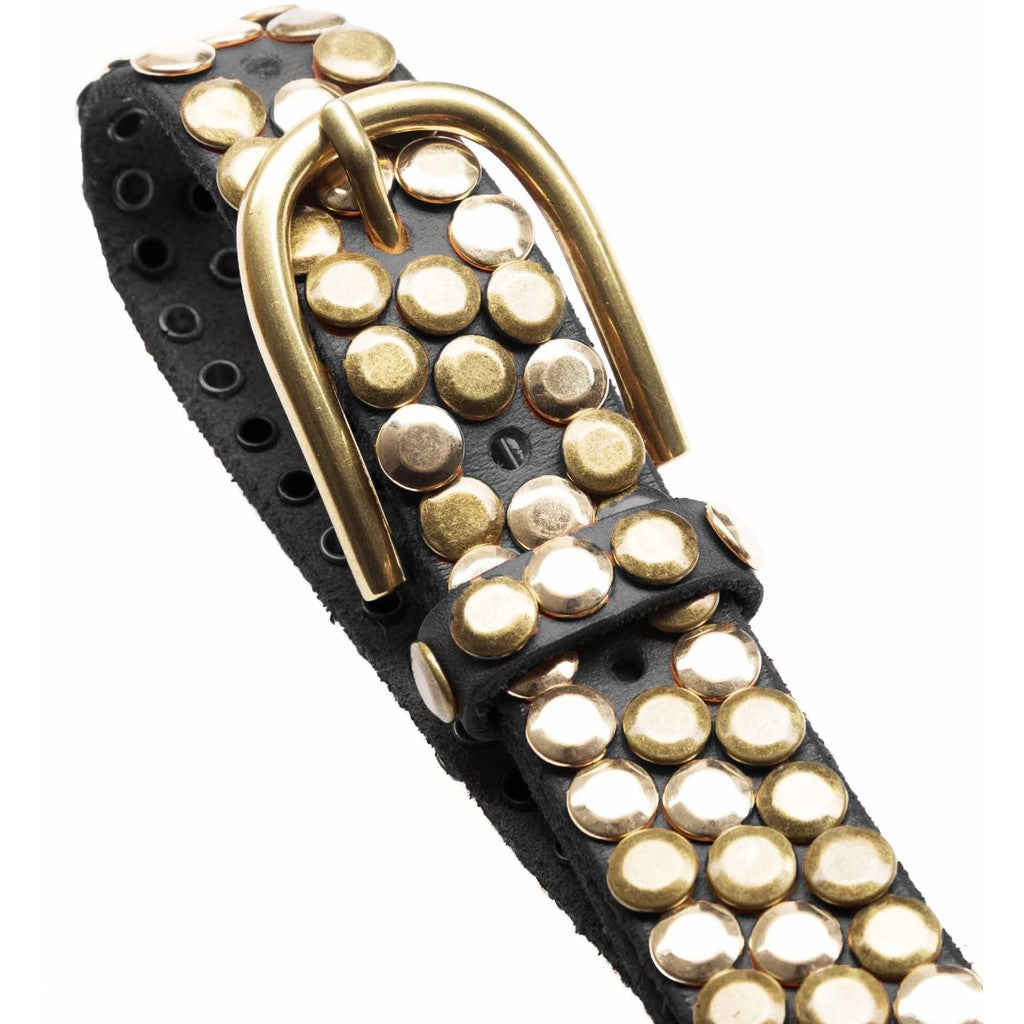 Depeche Jeans Belt Black/Brass