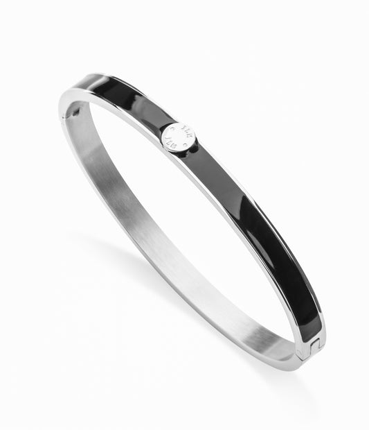 ByJolima Palermo Bangle Black Silver