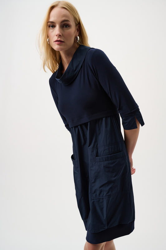 Joseph RIbkoff Cocoon Dress - Navy