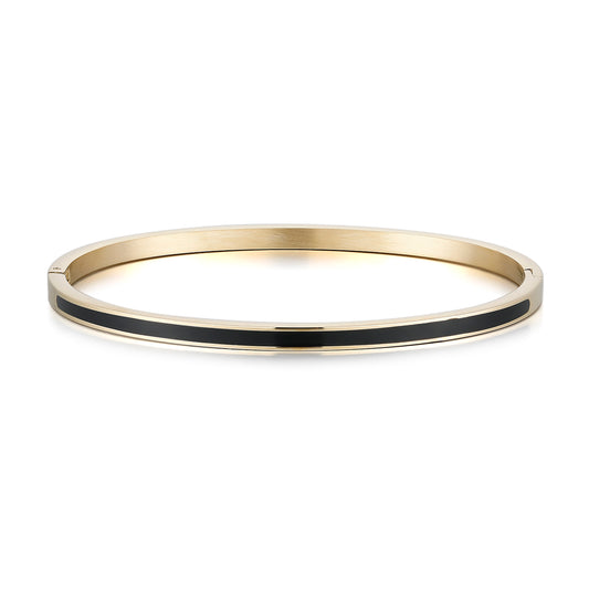 ByJolima Poppy Mini Bangle Black Gold